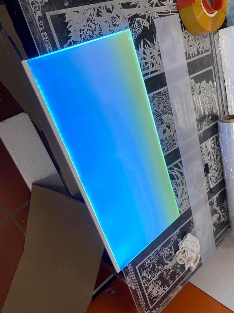 新品未使用　ライトスクリーン　アクアリウム　LED RGB 30cm×30cm