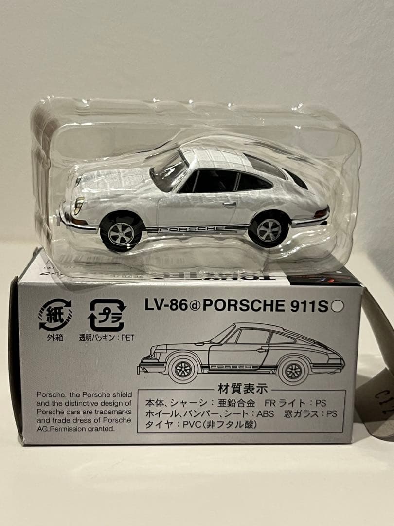 TOMICA ポルシェ911 LV-86 ホワイト