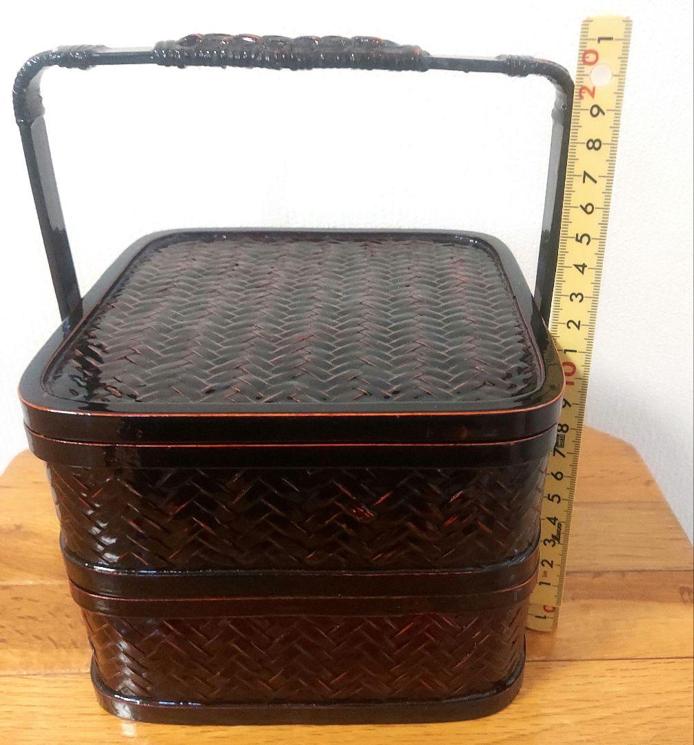美品　竹細工　野点　煎茶　ランチボックス　茶籠