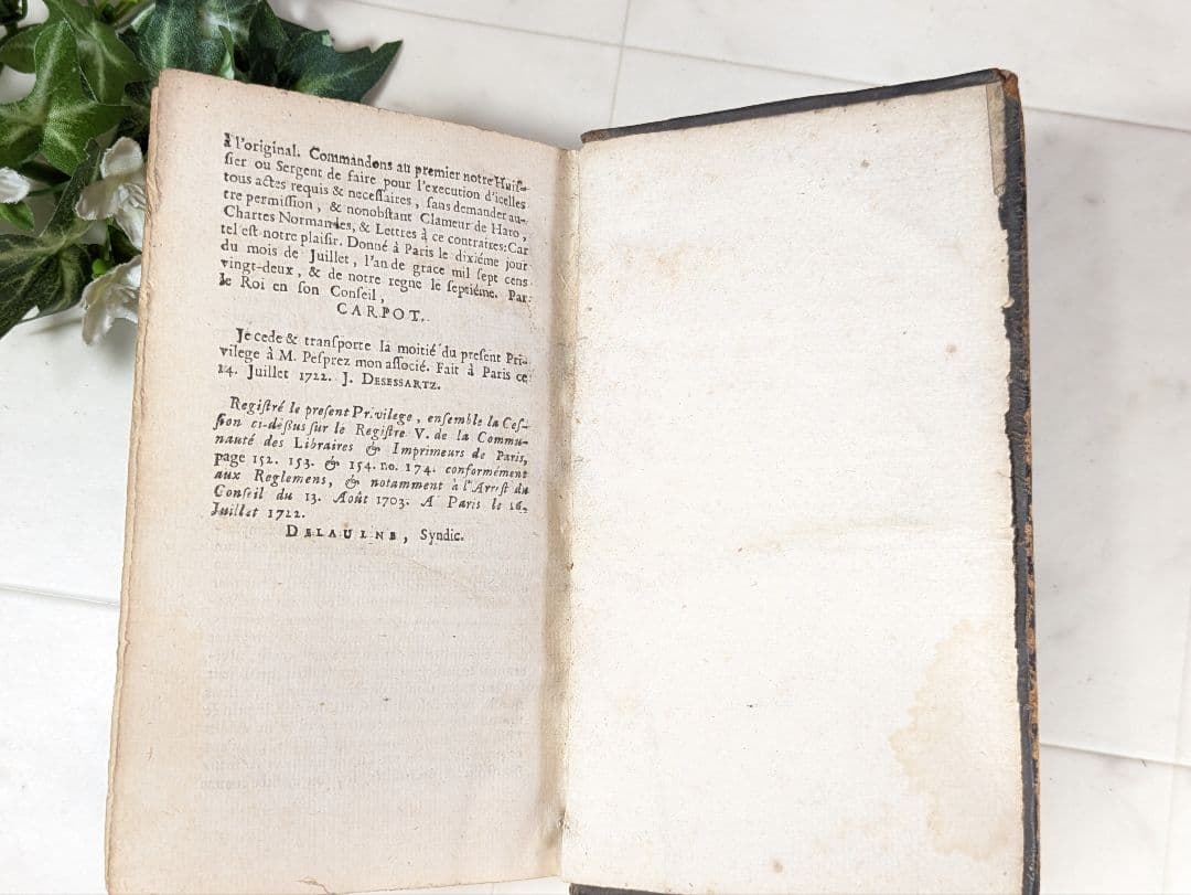 フランス アンティーク 洋書 パスカル パンセ 革装丁