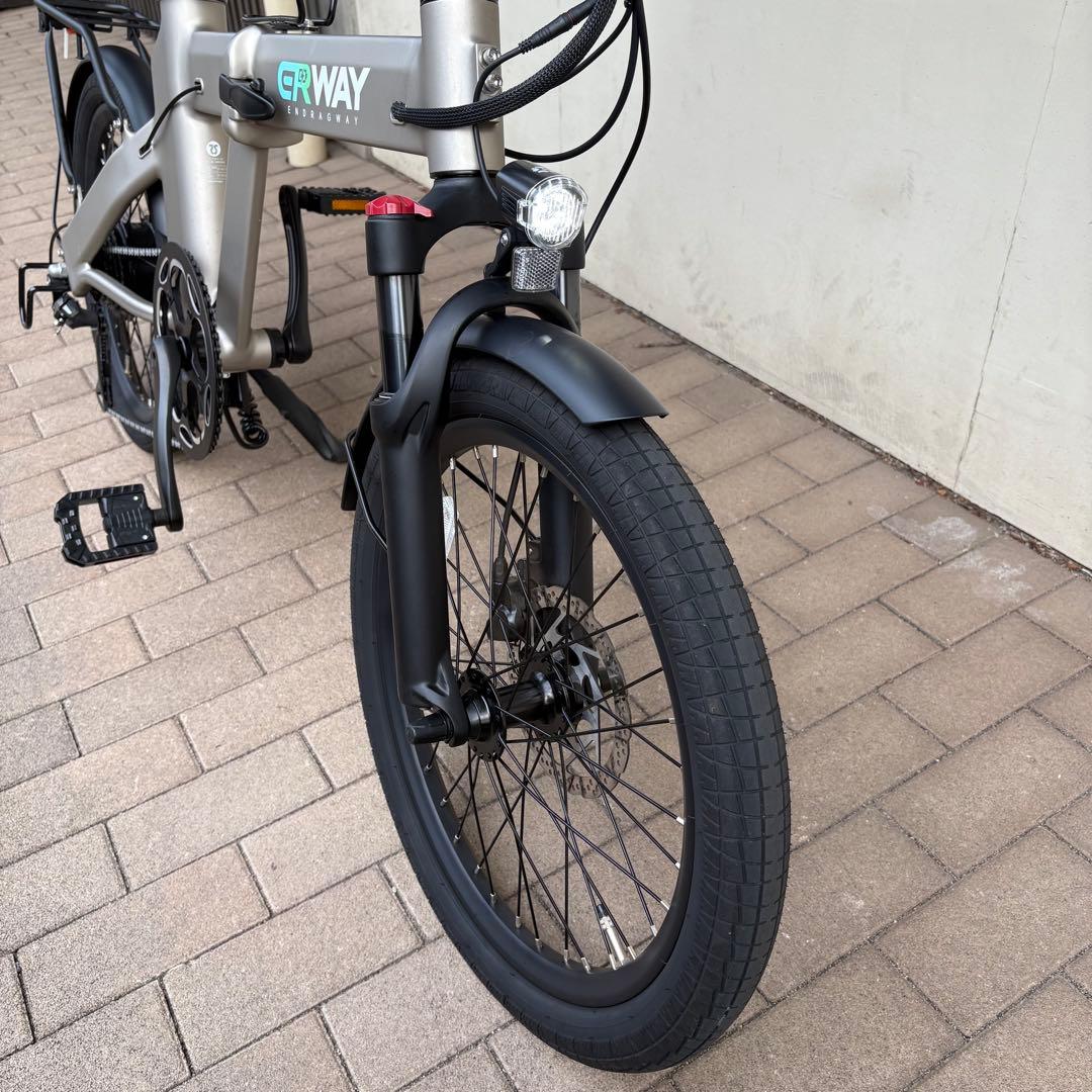 ERWAY A02 折り畳み電動アシスト自転車 予備バッテリー付き、