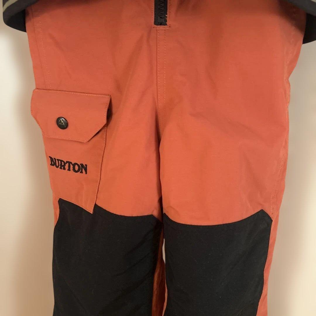 BURTON 子ども用スキーウェア グレー/オレンジ120cm