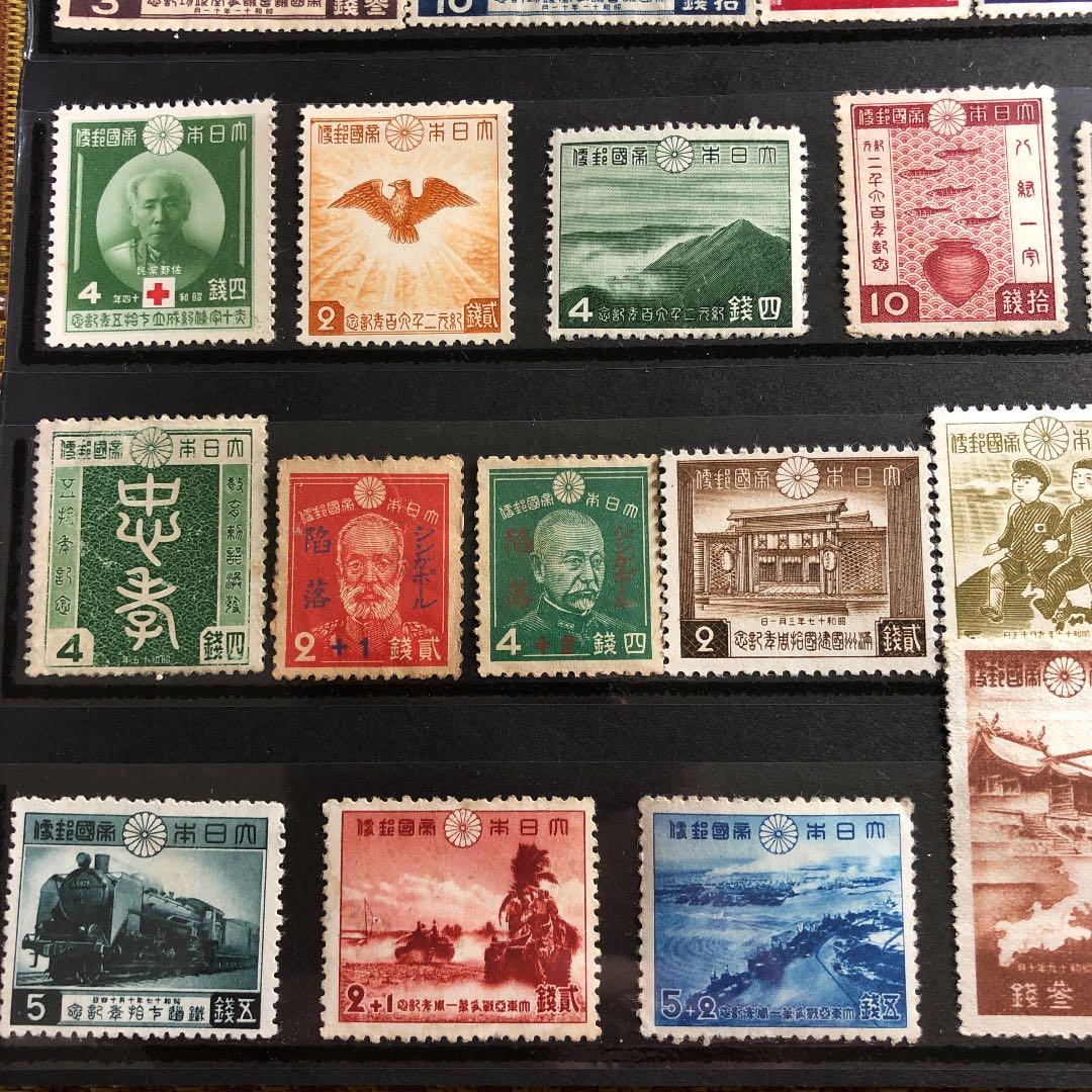 カタログ価38,210円！昭和3〜19年記念切手38種！１０シリーズ完！格安にて