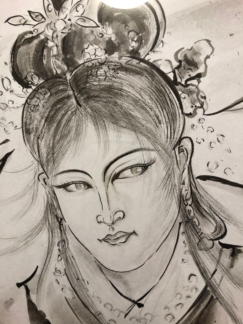 ねぶた 水墨画