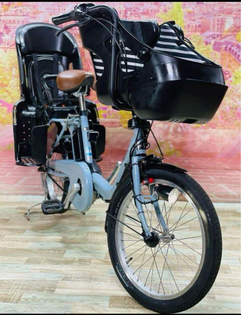 K2071 電動自転車パナソニック ギュット 子供乗せ 20インチ 送料無料