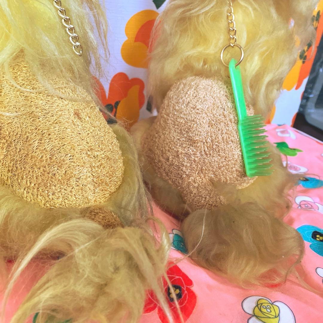 昭和レトロ 激レア お手入れワンちゃん プードル2匹 宇山あゆみ シール動物