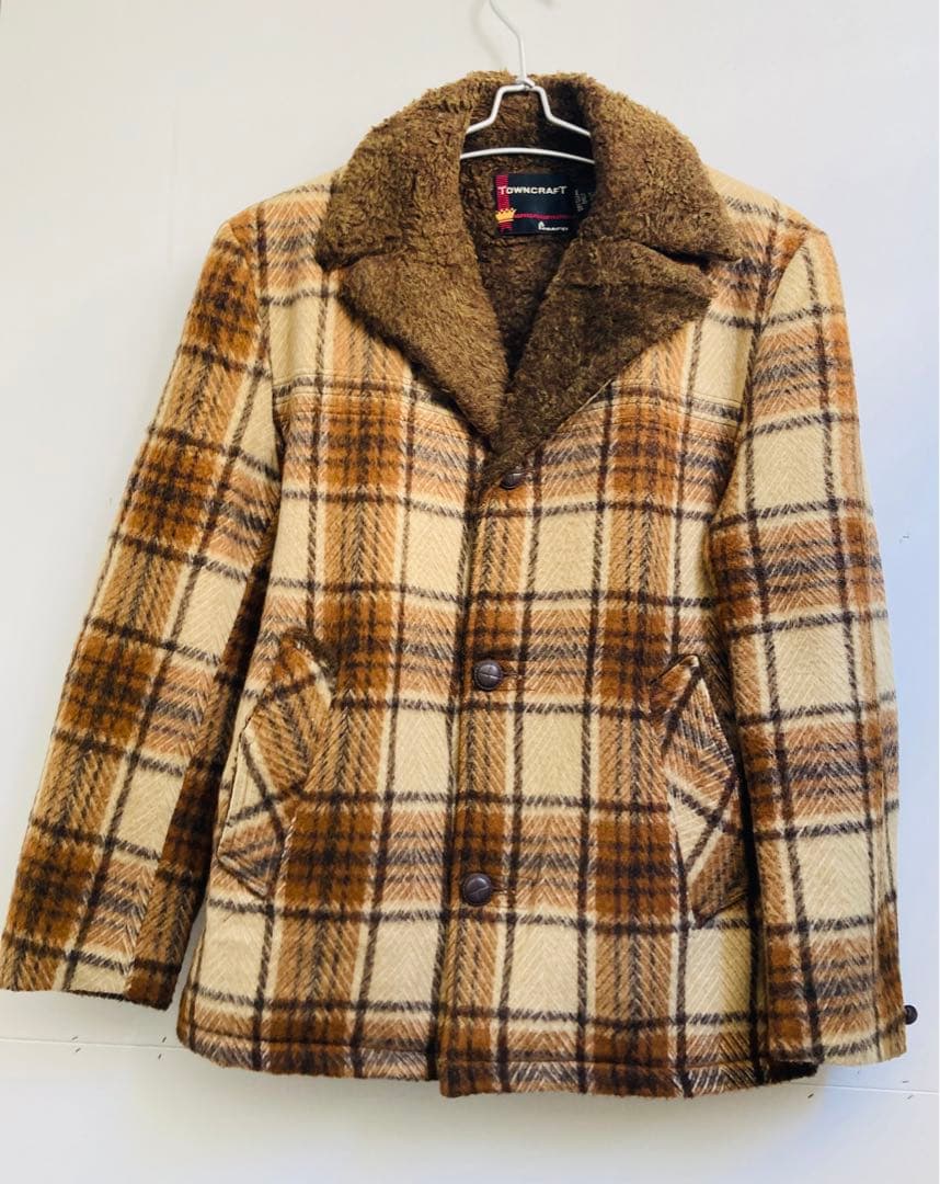 60’sヴィンテージ★TOWNCRAFT by PennysウールチェックJKT