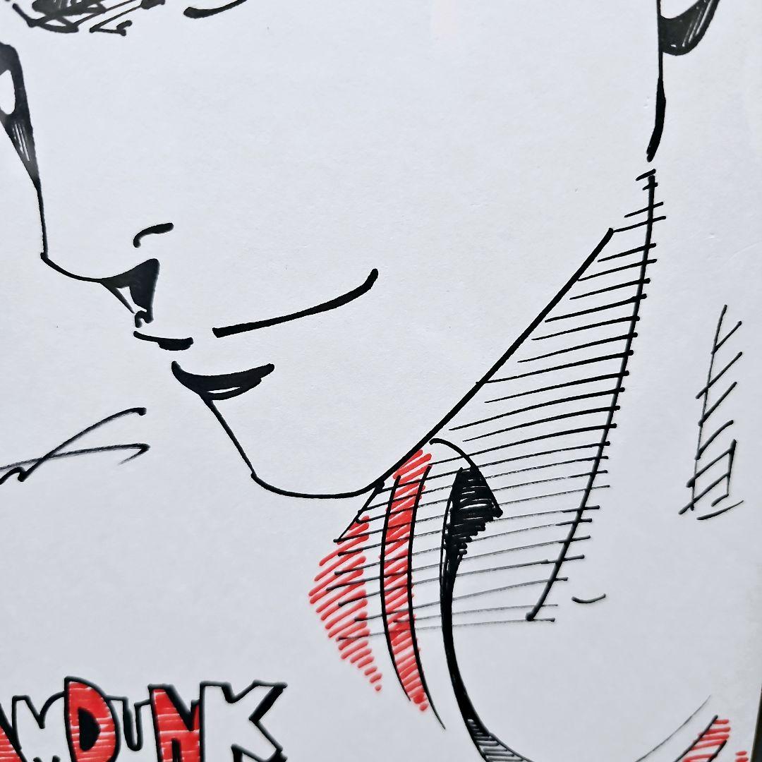 SLAM DUNK スラムダンク 桜木花道 カラーイラスト 直筆サイン色紙