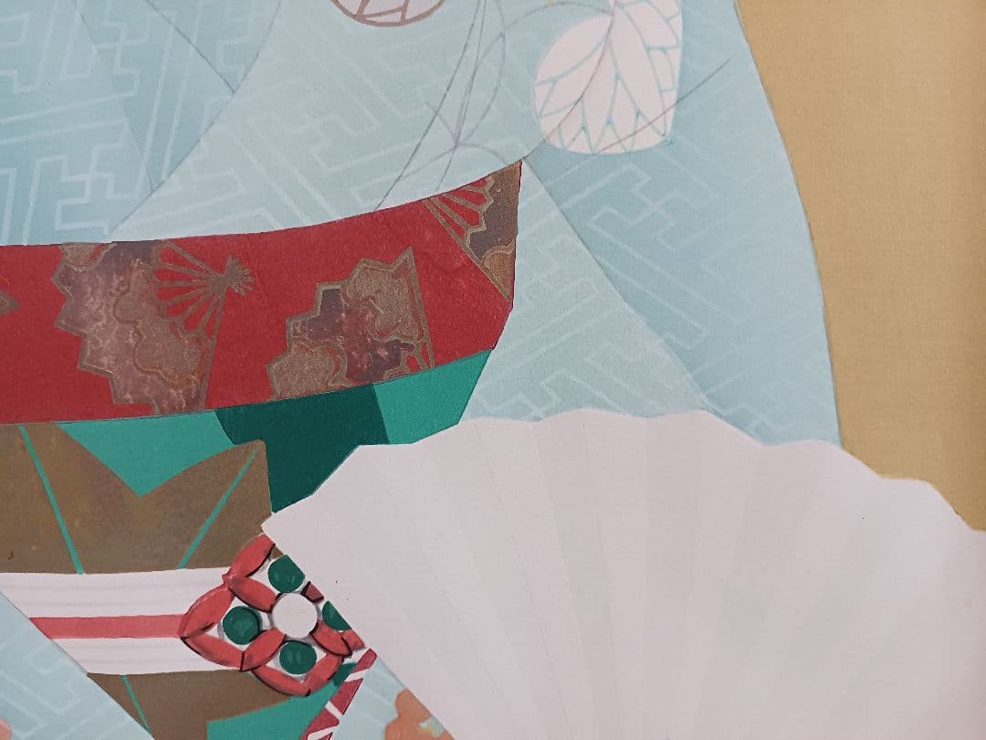 ◆加藤晨明　「舞妓」　手摺木版画　限定200部　彫師：文寿礼二　摺師：松永安生◆