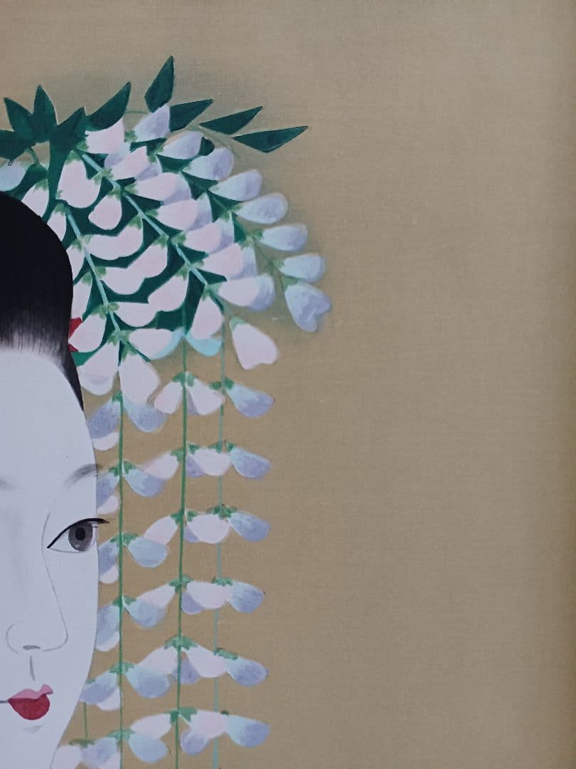 ◆加藤晨明　「舞妓」　手摺木版画　限定200部　彫師：文寿礼二　摺師：松永安生◆
