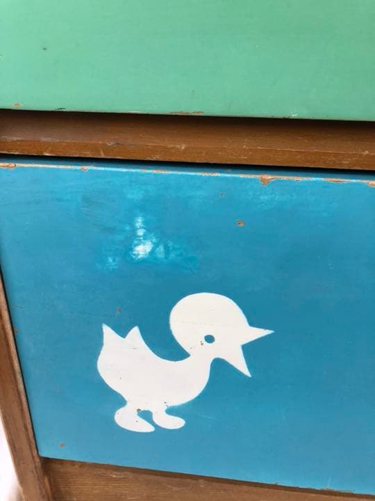 昭和レトロ　カラー チェスト　箪笥　タンス