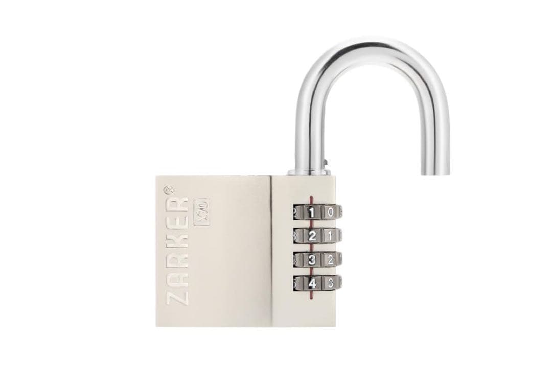 Zarker X70 南京錠 4桁野外ダイヤル式ロック 体育館 スポーツ 学校