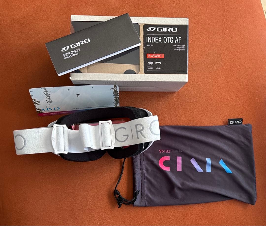 GIRO INDEX OTG AF ゴーグル ホワイト/ピンクミラーレンズ