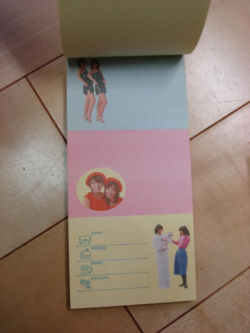 ピンクレディー　　オリジナルメモ帳コンプリートセット　1978年当時もの