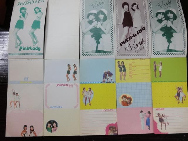 ピンクレディー　　オリジナルメモ帳コンプリートセット　1978年当時もの