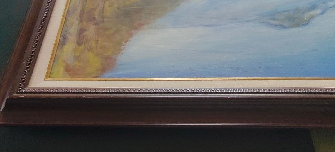 【送料込】F30号 大型 油彩額縁 アクリル板 公募展 個展 即発送 搬入