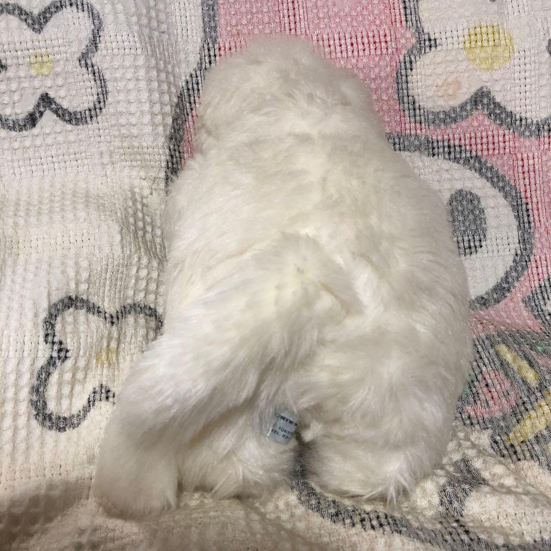 オリエンタルトーイ　ジョリーマンマ　シロネコ　眠り猫ぬいぐるみ　中古品