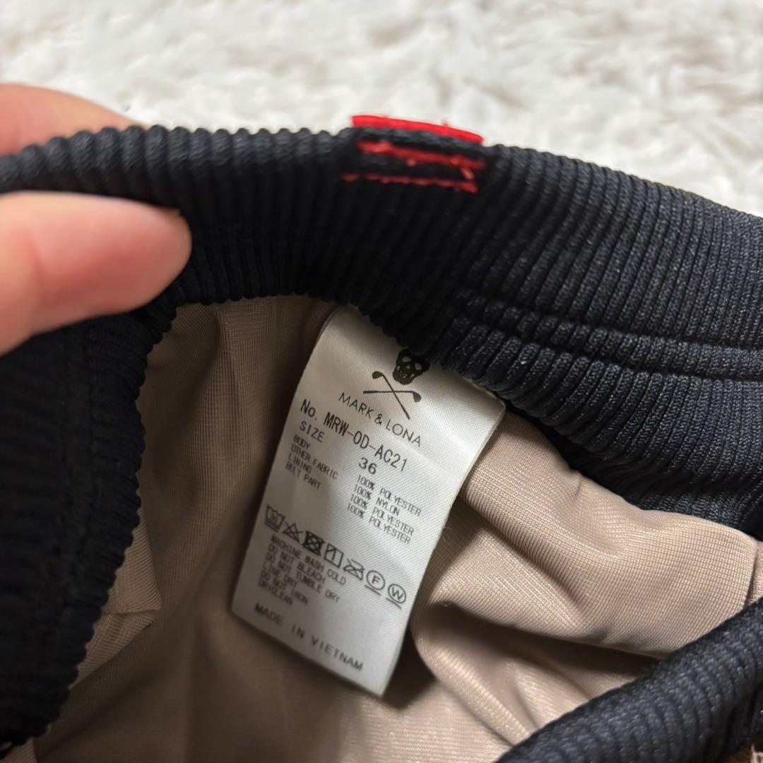 マークアンドロナ セットアップ ファー ボア パーカー パンツ ゴルフ ウェア