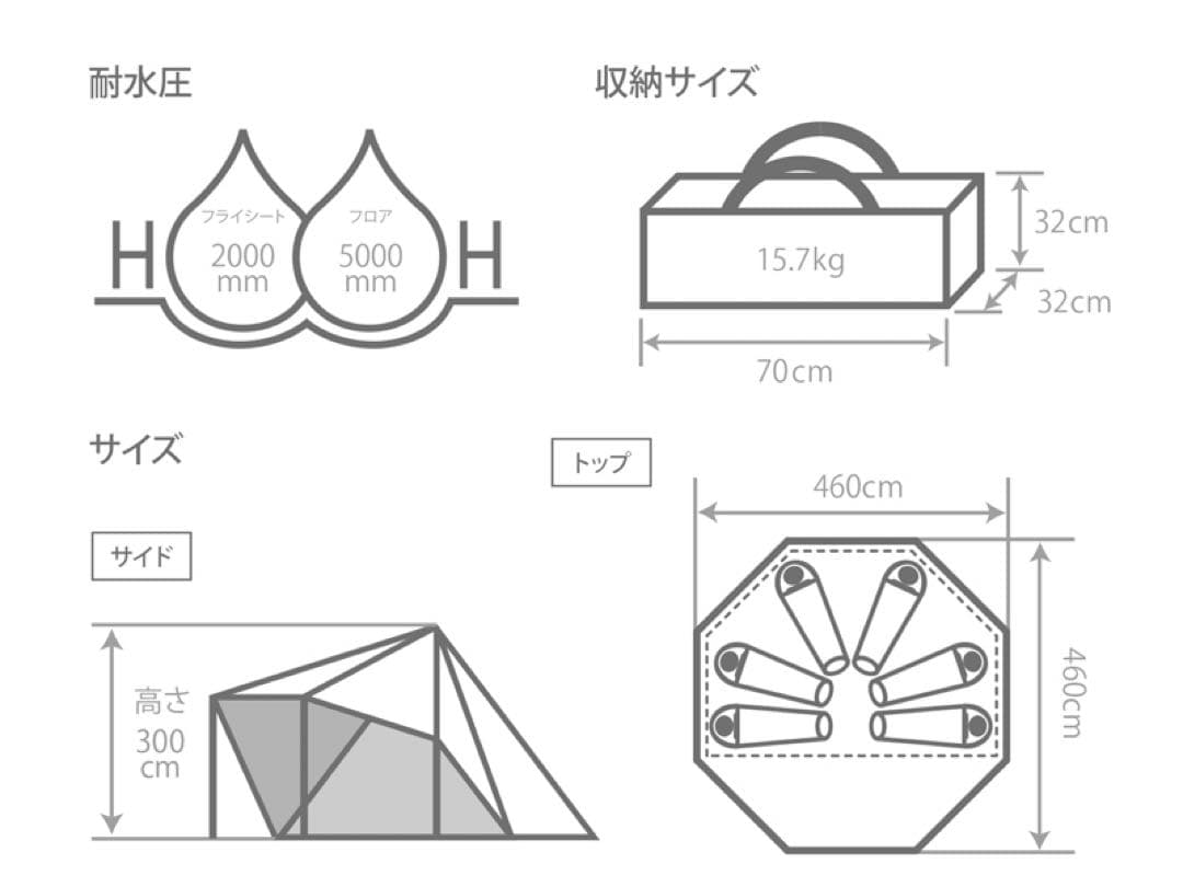 チャクソ様DOD ヤドカリテント タン