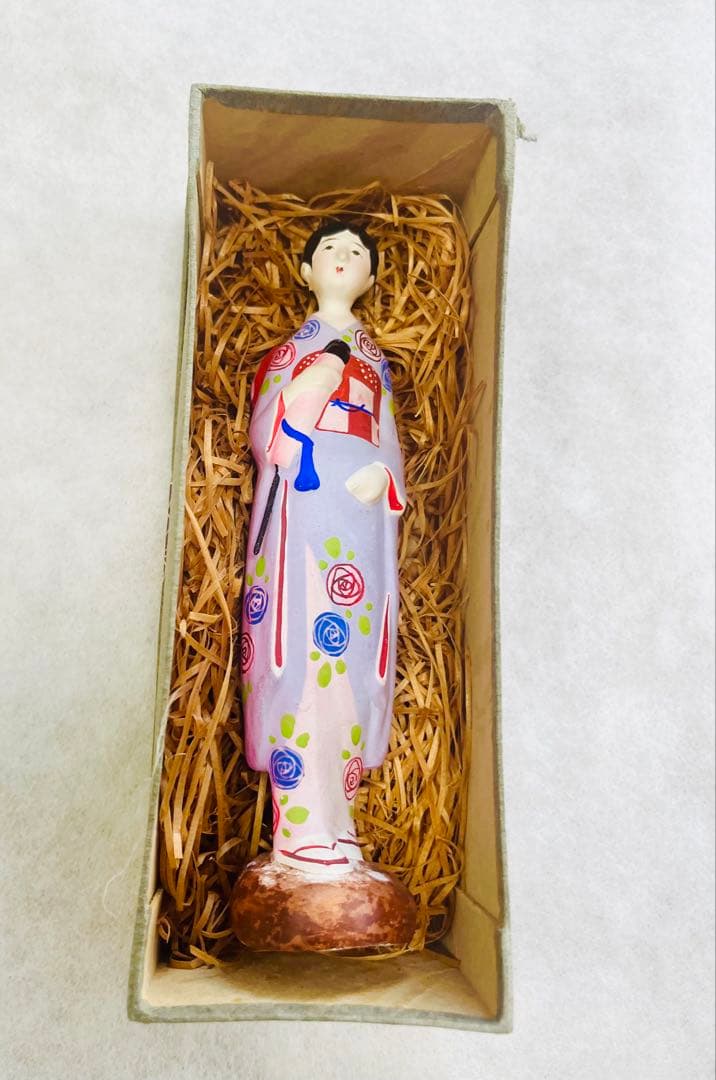 昭和初期 土人形 8体セット 郷土玩具 女性像 全長約15〜20cm 美品