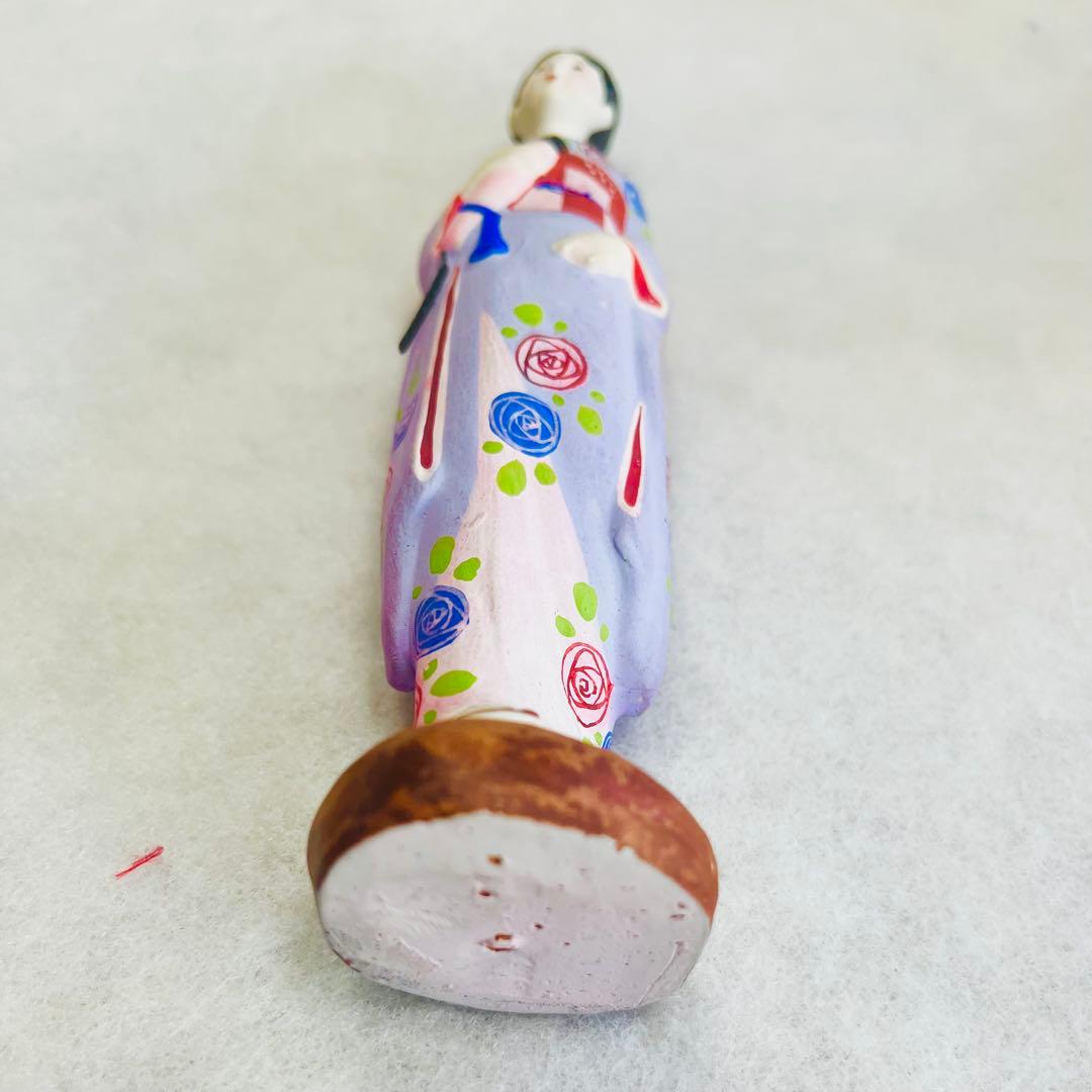 昭和初期 土人形 8体セット 郷土玩具 女性像 全長約15〜20cm 美品