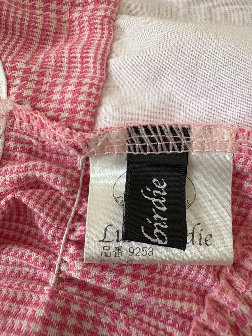 Luxe birdieピンク チェック柄 ワンピース