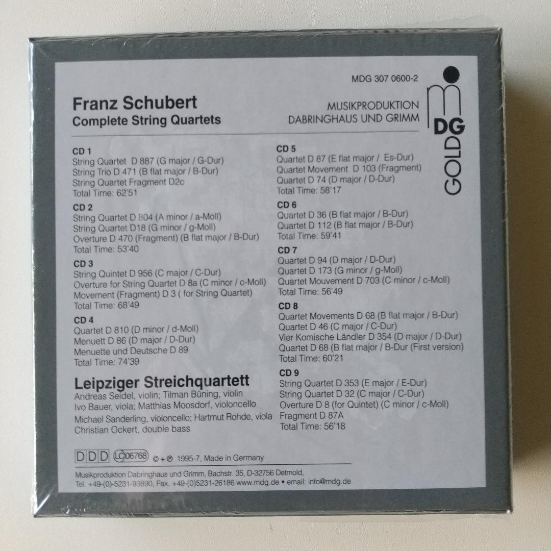 【新品同様】 ベートーヴェン ＆ シューベルト 弦楽四重奏曲全集 計１９CD