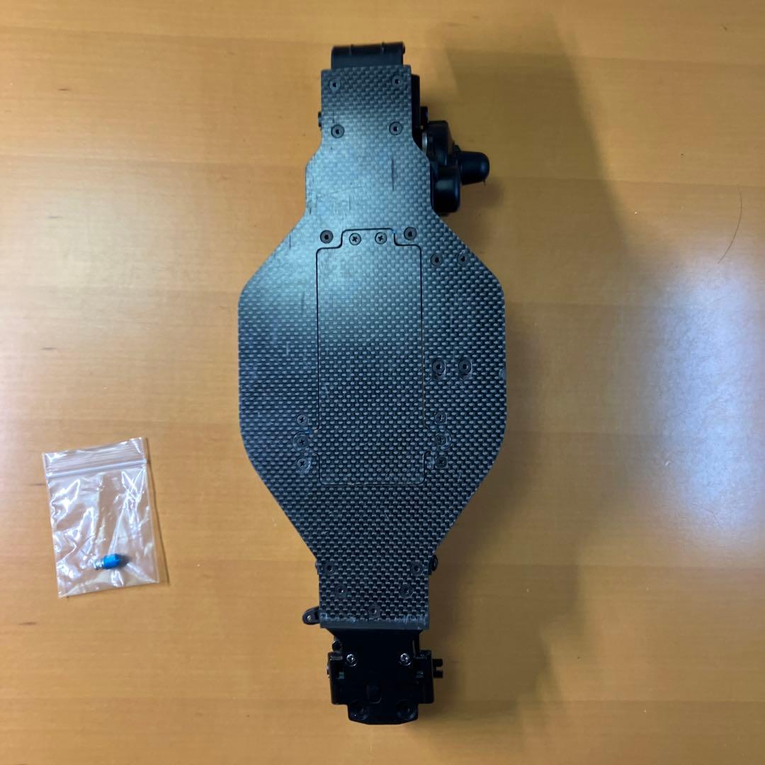【レア】タミヤ ラジコン DF03 カーボンシャーシ　前後ギアボックス付き