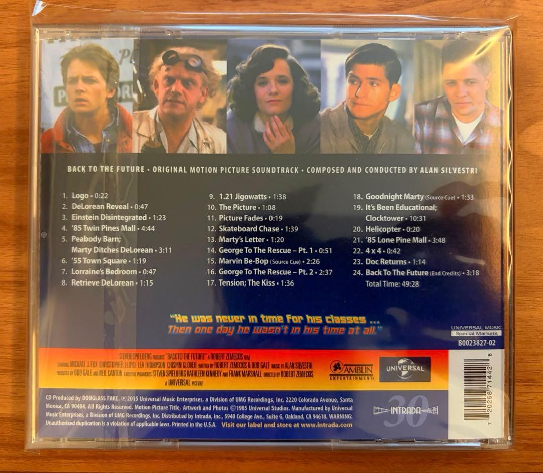 おまけ付き　美品『バック・トゥ・ザ・フューチャー』CD2枚セット
