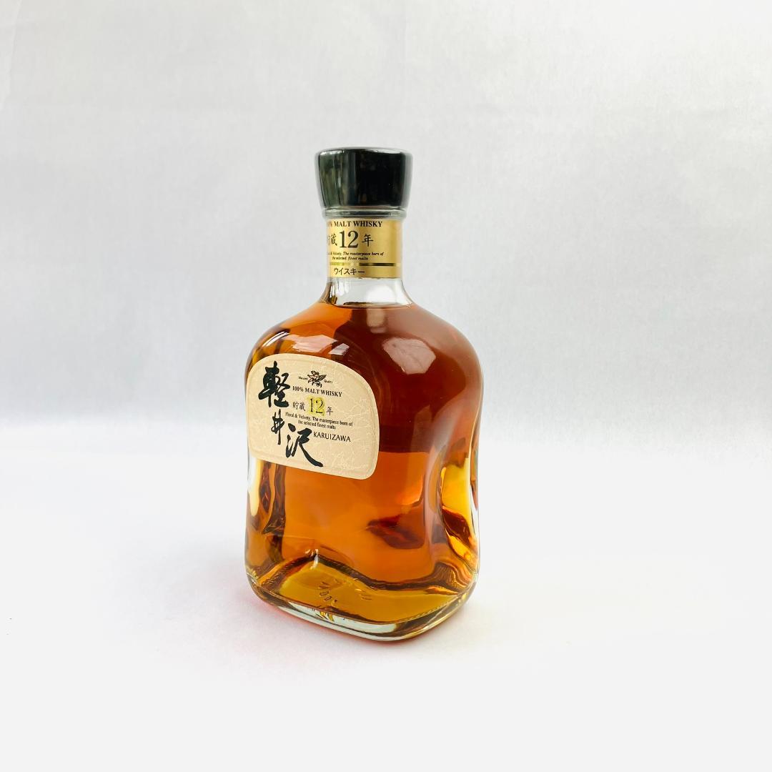 極美品　メルシャン 軽井沢 貯蔵12年 100%モルトウイスキー　箱付き　轻井泽
