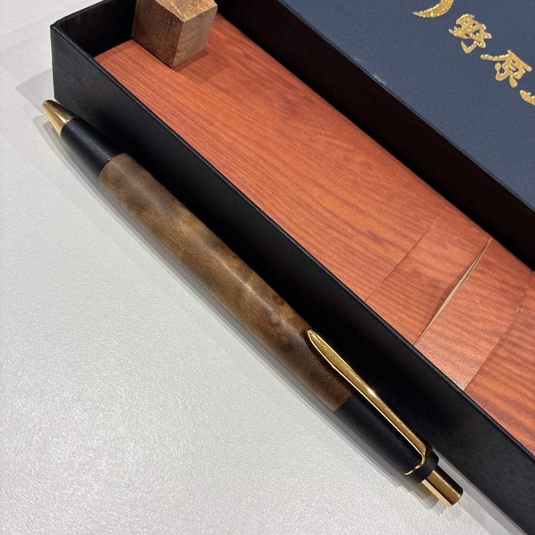 【期間限定値下】野原工芸 マーブルウッド　旧型　シャーペン