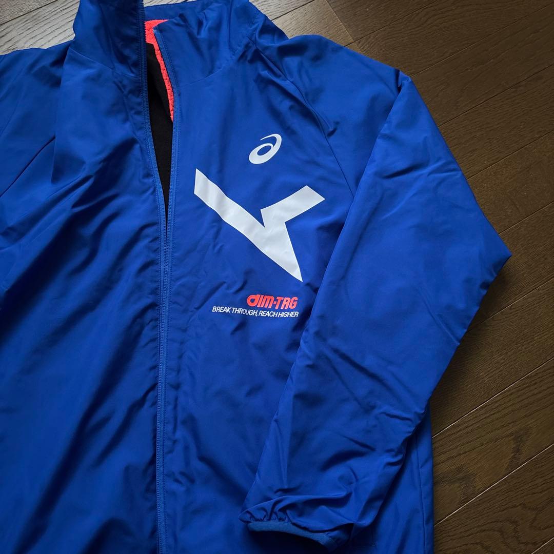 アシックス ウインドブレーカー 上下セット　メンズ　裏トリコット　セット販売です