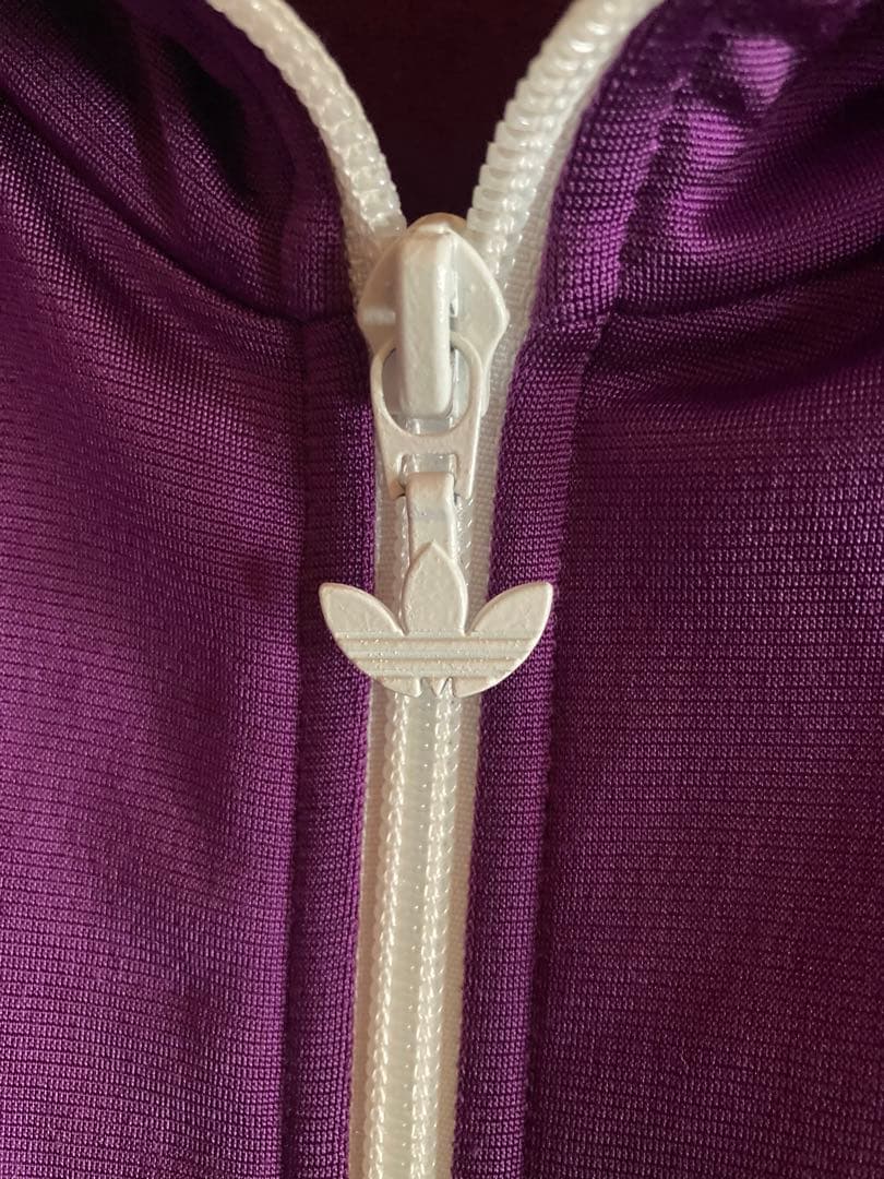 古着　adidas パープル ジャージ ジャケット