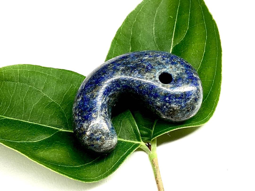 ✳限定1点‼️ 幸運招く　貴重ラピスラズリ勾玉　特大　鑑別書取得品