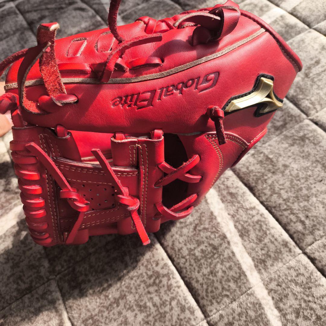 Mizuno Global Elite 硬式グローブ レッド