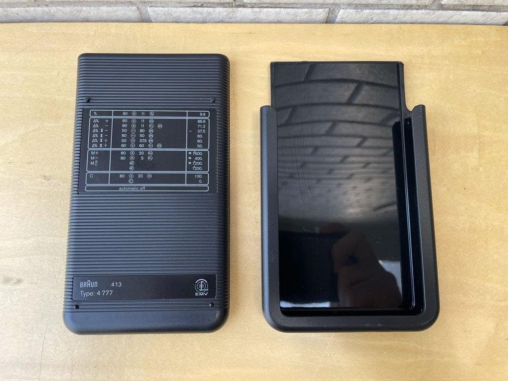 ブラウン BRAUN ソーラー電卓 ETS77 ブラック 廃番 テッドストック