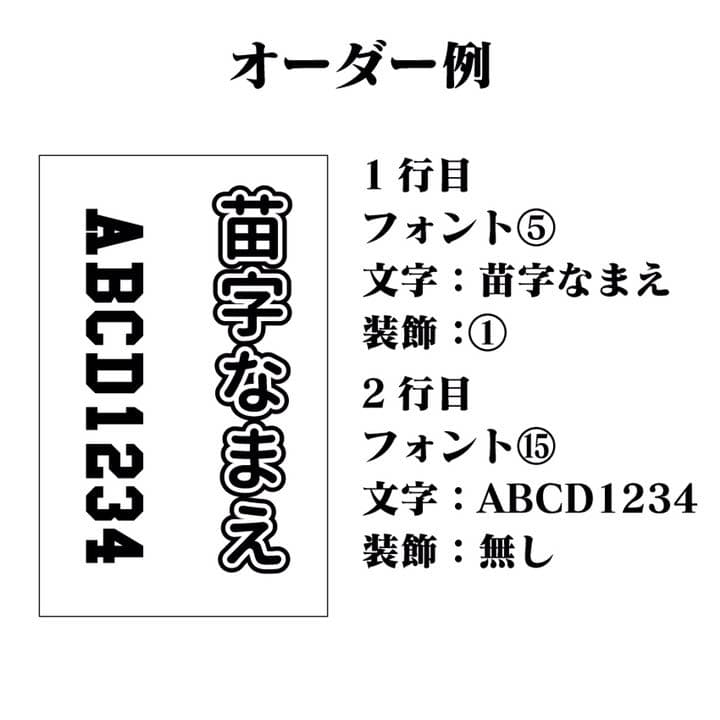 文字だけ キンブレシートオーダー受付中