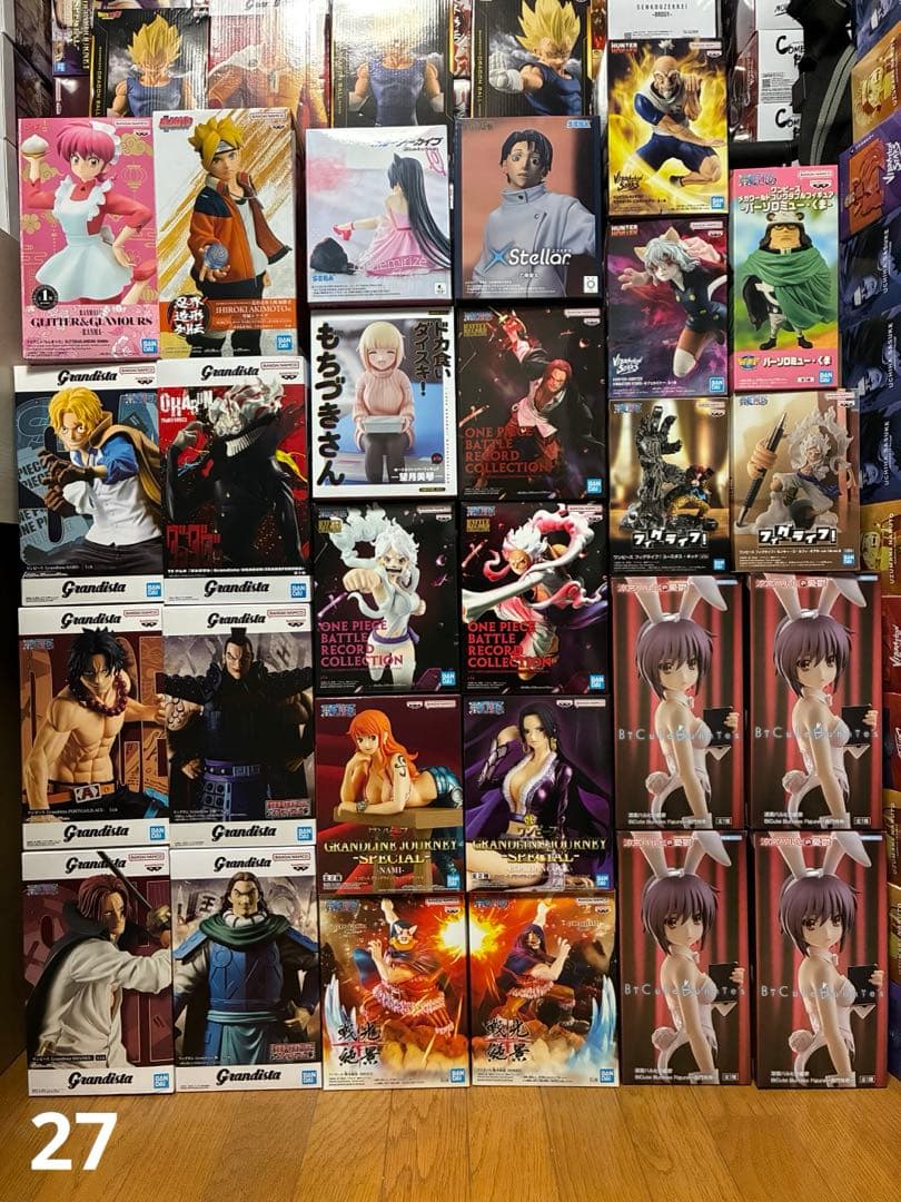 特価 最新 プライズフィギュア 55個 まとめ売り【ワンピース、ナルト、HxH】