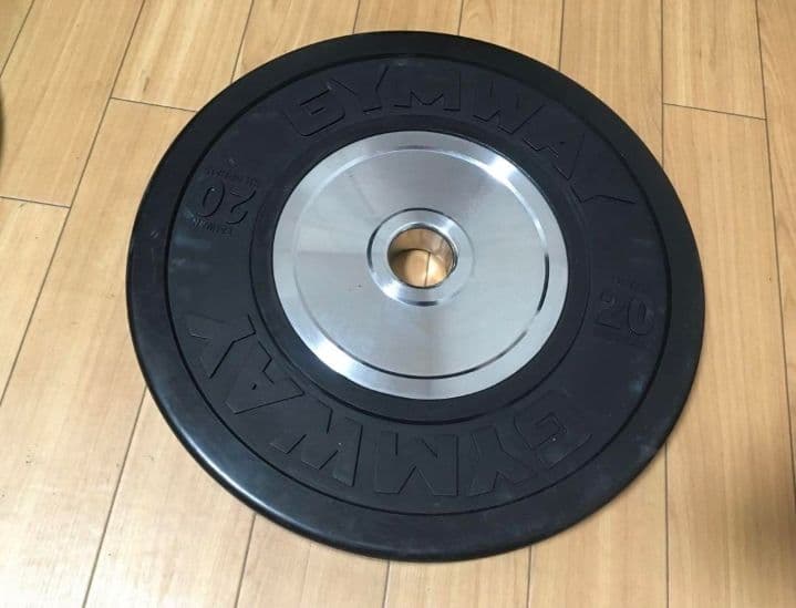 ② GYMWAY バンパープレート 20kg 1枚