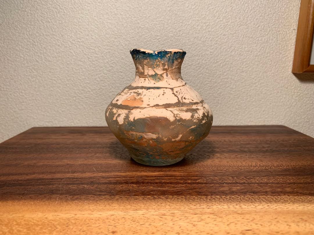 希少 熊谷峻 古代ガラス ローマングラス 花器 人気作家
