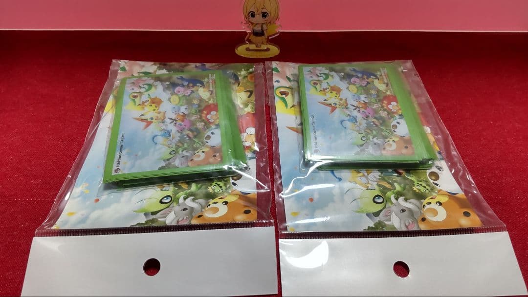 未開封 ポケセン ポケカ つながるえがお デッキシールド32枚入り×2セット