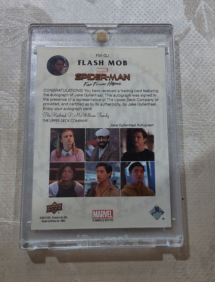 【スパイダーマン】ミステリオ ジェイク・ギレンホール サイン カード