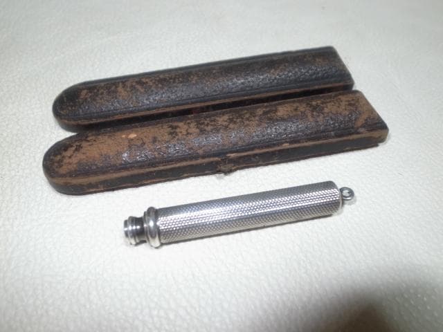 ◆1895年製 英国製 購入6万円！HG＆S社 純銀製（シルバー） 伸縮ペンシル