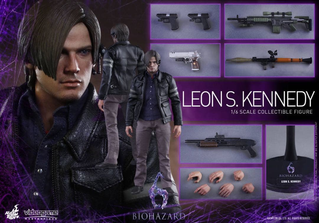 VGM22 ホットトイズ バイオハザード６1/6フィギュア レオン・Ｓ・ケネディ