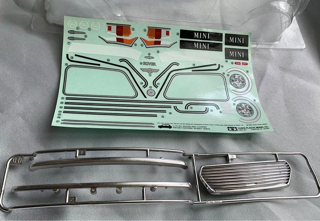 タミヤ 1/10 ローバー ミニクーパー スペアボディ Mシャーシ