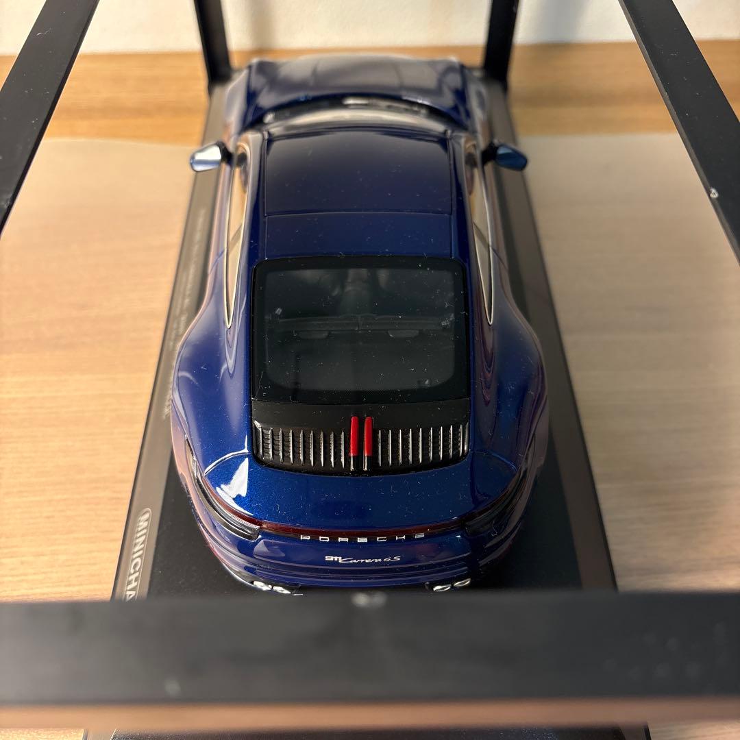 ミニチャンプス　ポルシェ　911 カレラ　4S 1/18 ミニカー　ブルー