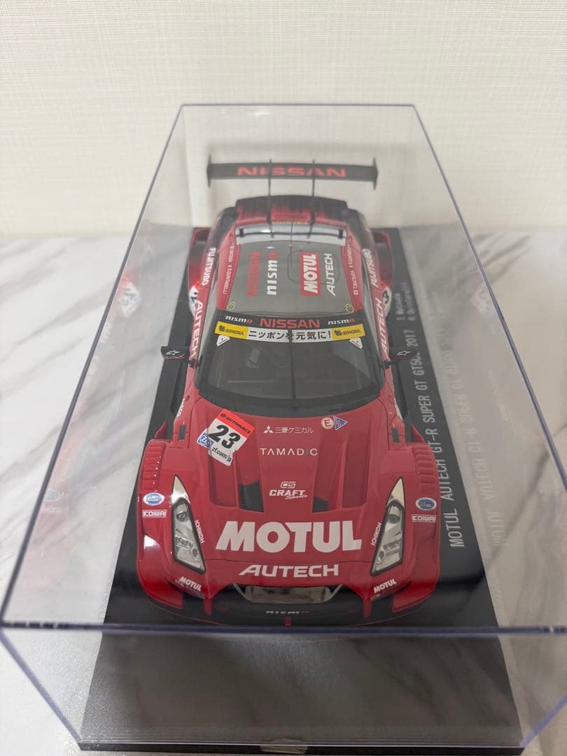 ミニカー MOTUL AUTECH GT-R 2017 SUPERGT 1/18