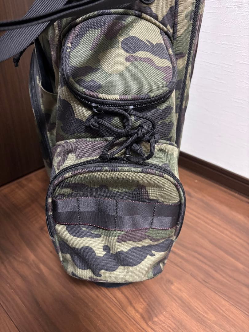 ブリーフィング ウッドランドカモ　迷彩　キャディバッグ　シングルストラップ