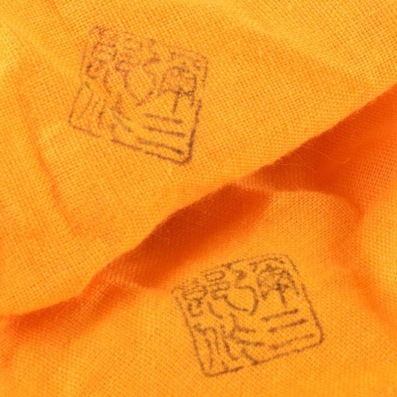 茶道具　弥三郎作　古竹　蓋置　一双　共布　書付極め箱　V　R8685