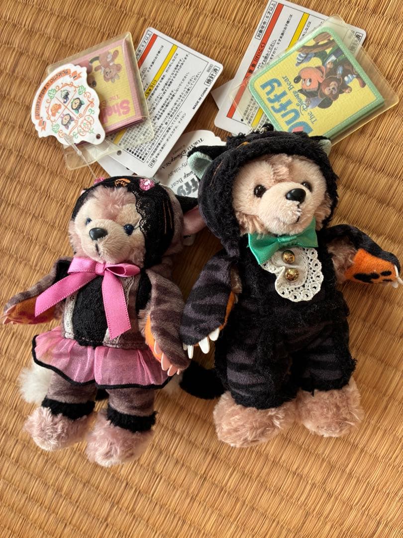 ダッフィー シェリーメイ ぬいぐるみバッジ　セット　新品　未使用　タグ付き